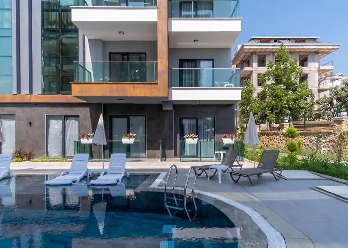 Apartmán Silence Garden Bir Yatak Odali Alanya
